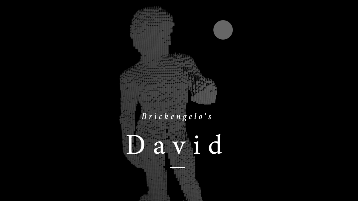 Brickelangelo David